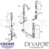 Grohe Lineare Three-Hole Basin Mixer S-Size  Spares
